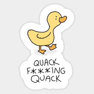 Grumpy Duckling Sticker